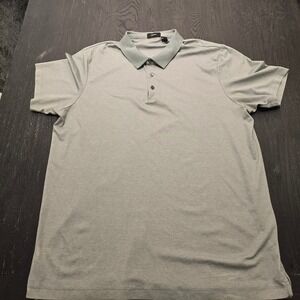 Theory‎ Mens Polo Shirt Short Sleeve XXL Cotton Green